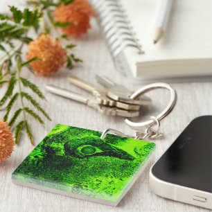 looking to green key ring