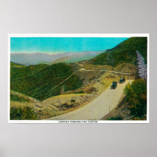 Looking towards Piru CanyonRidge Route, CA Poster