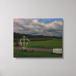 Looking Towards the Hills Canvas Print