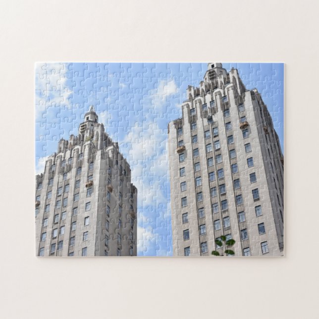 Looking Up, Central Park West, New York City NYC Jigsaw Puzzle (Horizontal)