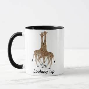Looking Up Giraffes Mug