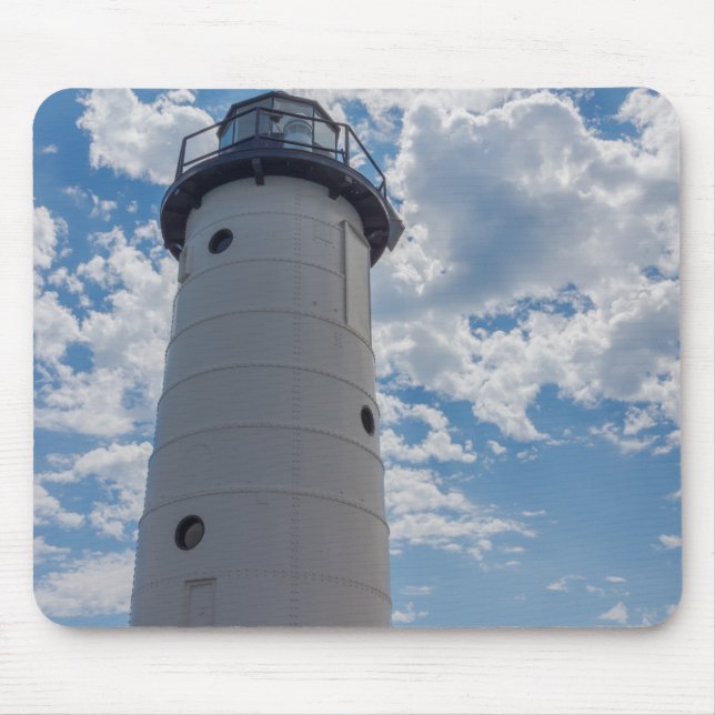 Looking Up Manistee Lighthouse Mouse Mat (Front)