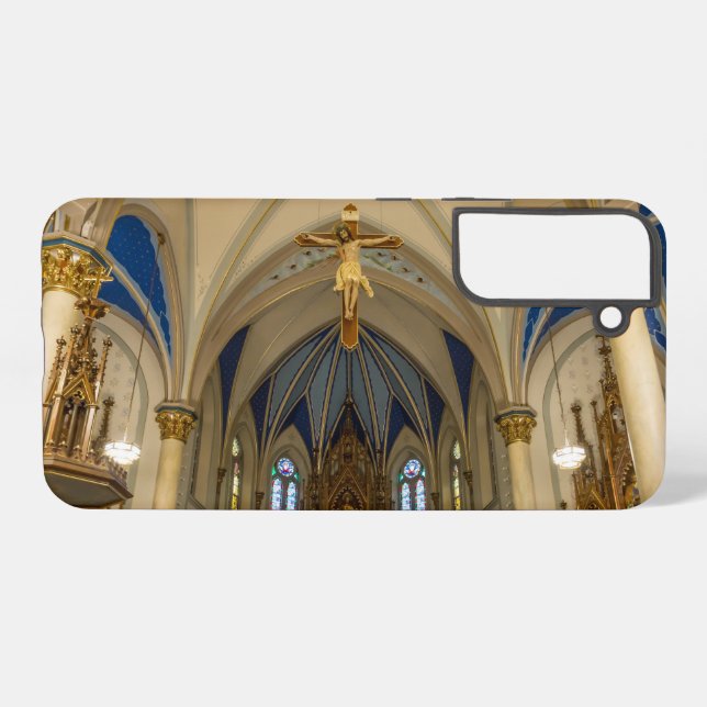 Looking Up St Peter Altar Samsung Case (Back Horizontal)