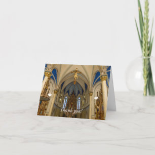 Looking Up St Peter Altar Thank You Card