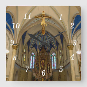 Looking Up St Peter Altar Wall Clock