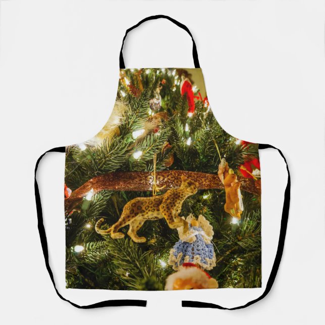Looking Up The Christmas Tree Apron (Front)