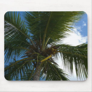 Looking Up to Coconut Palm Tree Tropical Nature Mouse Mat
