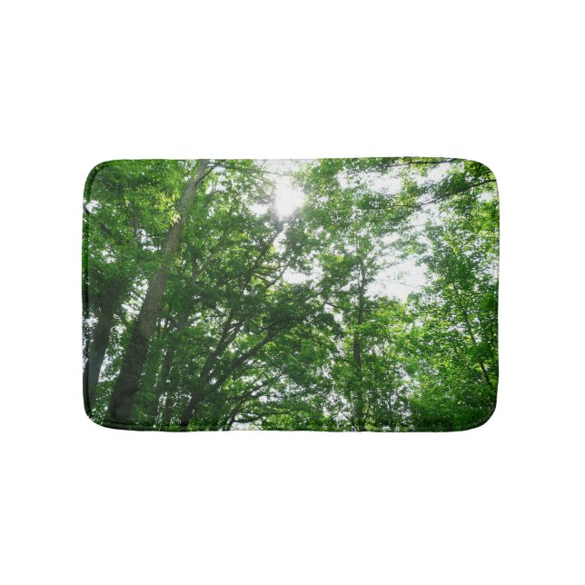 Looking Up to Summer Trees Bath Mat (Front)