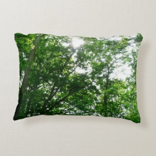 Looking Up to Summer Trees Decorative Cushion