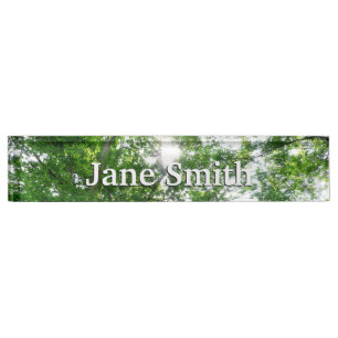 Looking Up to Summer Trees Nameplate