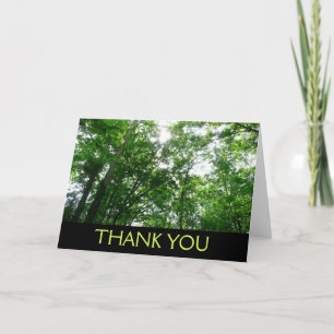 Looking Up to Summer Trees Thank You Card