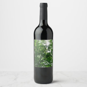 Looking Up to Summer Trees Wine Label