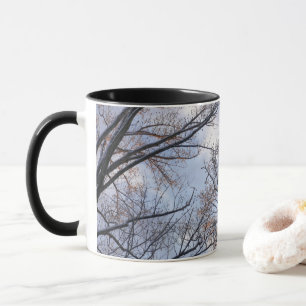 Looking Up to Winter Morning Trees Mug