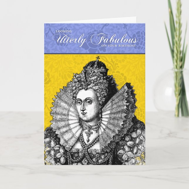 Looking Utterly Fabulous On Your Birthday Card (Front)