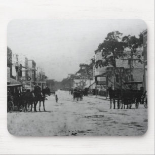 Looking West On Flagler Street Mouse Mat