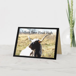 Lookin'Tough Longhorn 2- customise any occasion Card
