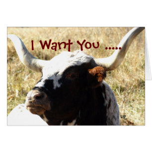 Lookin'Tough Longhorn- customise any occasion