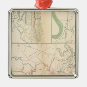 Lookout Mountain, Tennessee Metal Tree Decoration