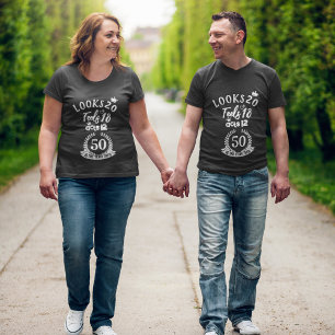 Looks Feels Funny Real Age Adult Birthday Gift T-Shirt