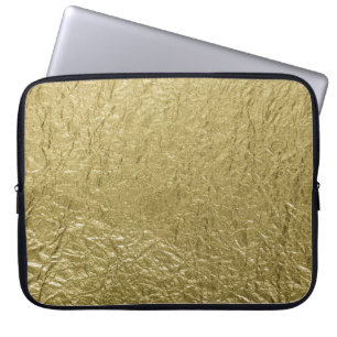 Looks like Gold Leaf on a laptop sleeve
