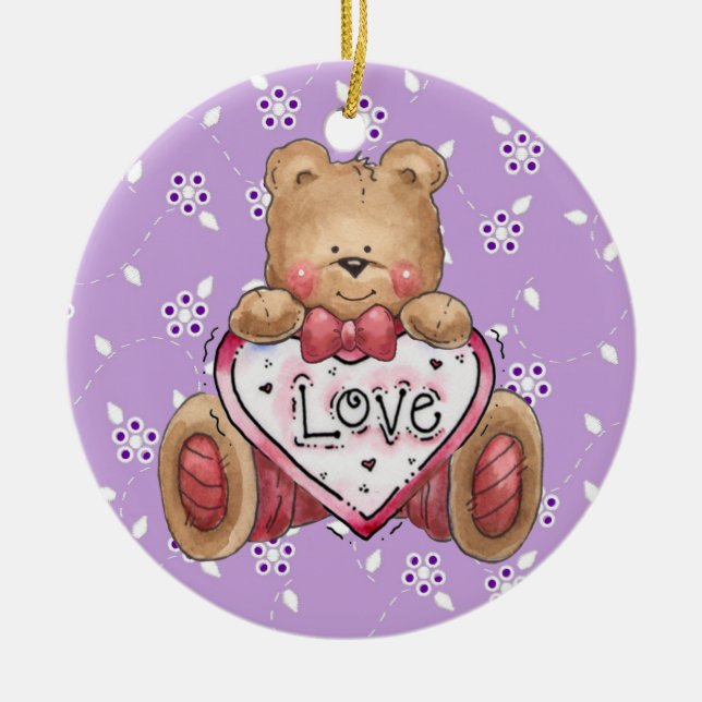 Looks Like Love - SRF Ceramic Tree Decoration (Front)