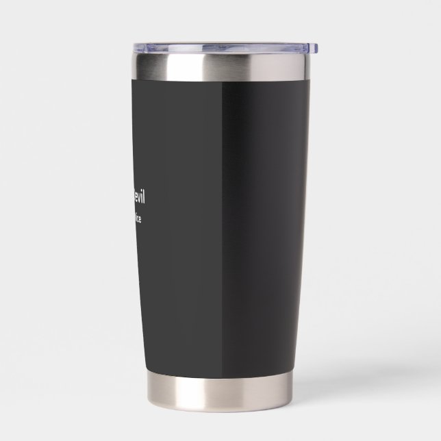 Looks Nice, Devil Inside – Cute Devil Aesthetic” Insulated Tumbler (Left)