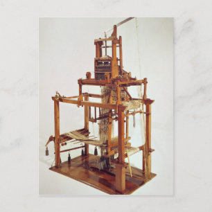 Loom designed by Joseph Marie Jacquard Postcard
