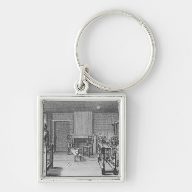 Loom for weaving stockings key ring (Front)