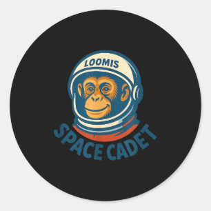 Loomis Space Cadet  Classic Round Sticker