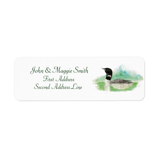 Loon Address Label (Front)