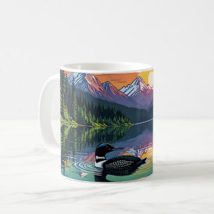 Loon at Sunset Coffee Mug