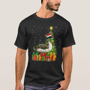 Loon Bird  Xmas Holiday Santa Loon Bird Christmas  T-Shirt