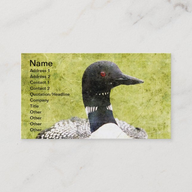 Loon Business Card (Front)