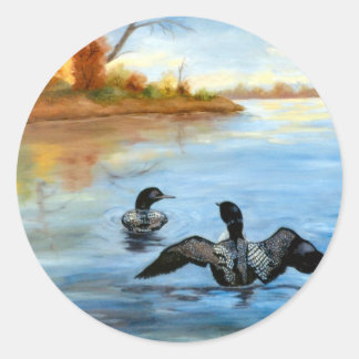 Loon Dance II Sticker