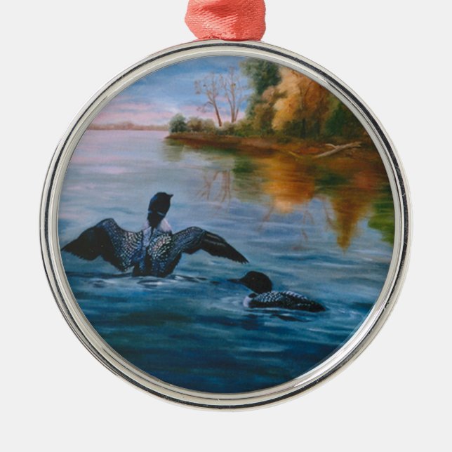 Loon Dance Ornament (Front)