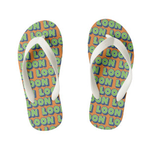 Loon Doric Scottish Dialect Flipflops, Kid's Flip Flops