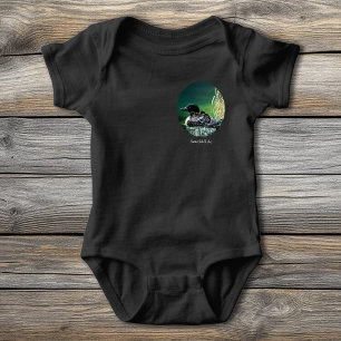 Loon Family Butterfield Lake Baby Bodysuit