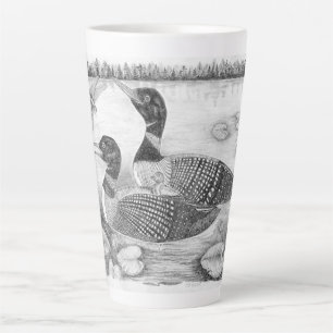 Loon Family Latte Mug