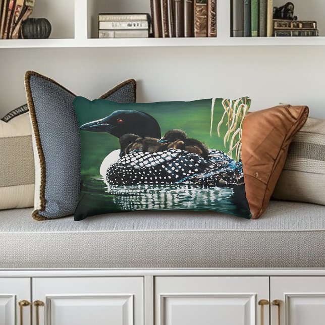 Loon Family Outing Decorative Cushion (Creator Uploaded)
