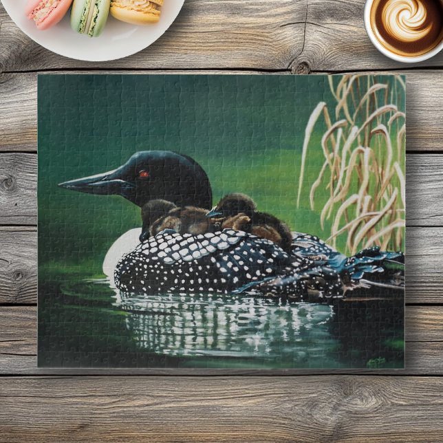 Loon Family Outing Jigsaw Puzzle (Creator Uploaded)