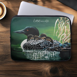 Loon Family Outing Laptop Sleeve