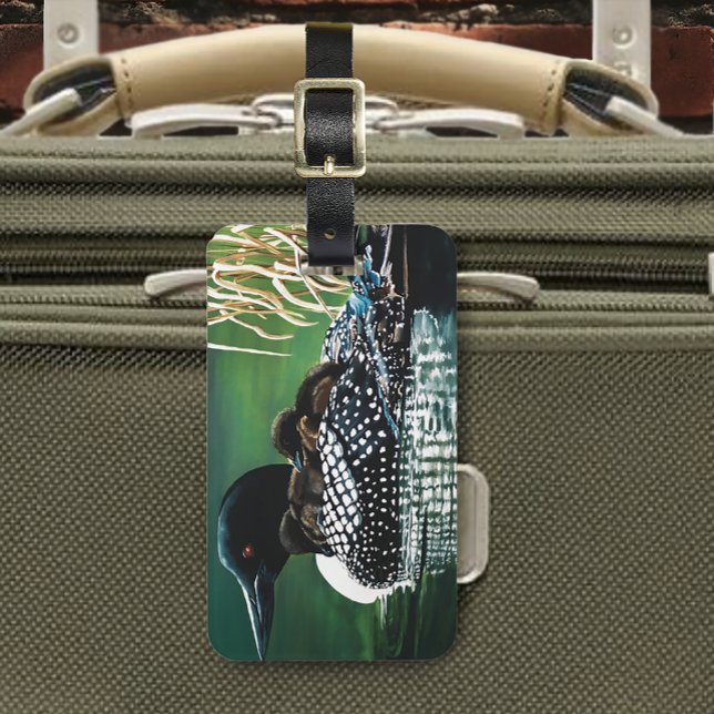 Loon Family Outing Luggage Tag (Creator Uploaded)