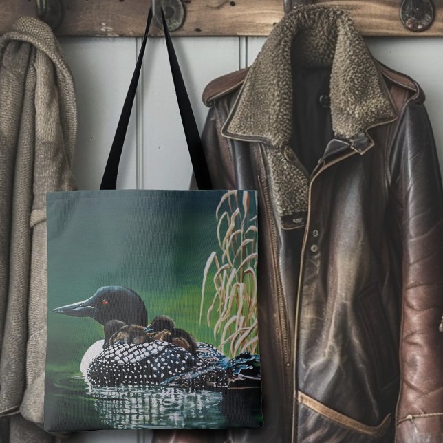 Loon Family Outing Tote Bag (Creator Uploaded)