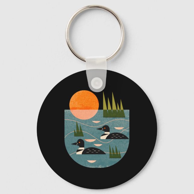 Loon Lake Key Ring (Front)