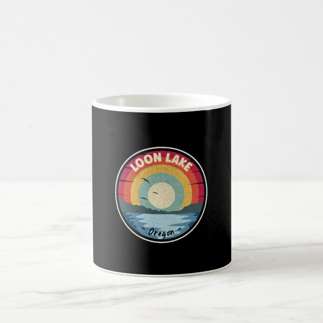 Loon Lake Oregon Colourful Scene Coffee Mug (Center)