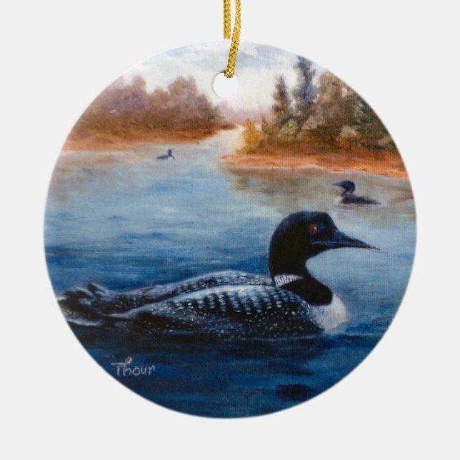 Loon Lake Ornament (Front)