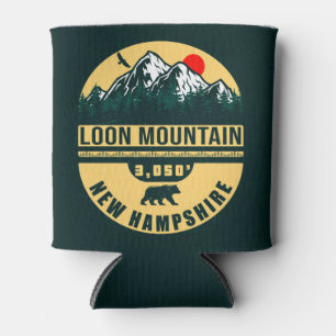 Loon Mountain New Hampshire - Retro Vintage 60s Can Cooler