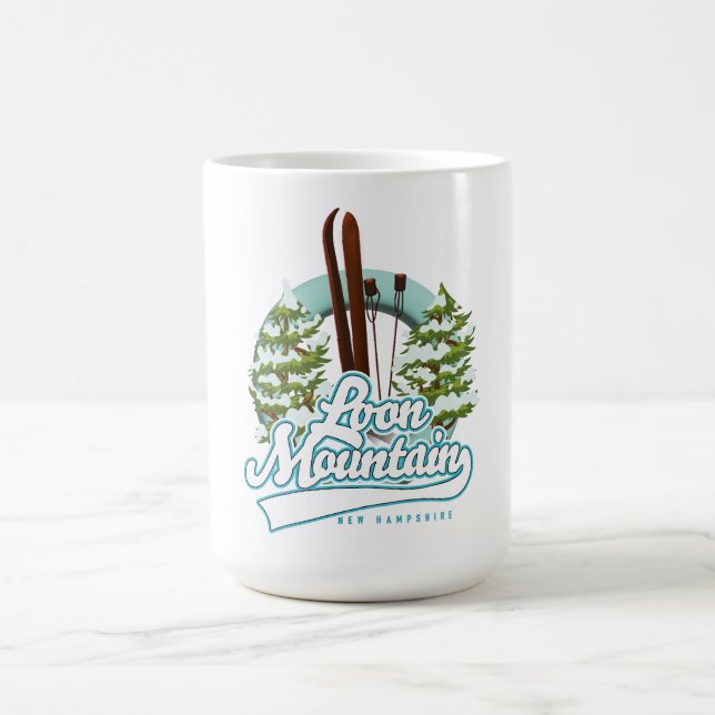 Loon Mountain New Hampshire ski logo Coffee Mug (Center)