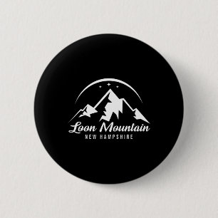 Loon Mountain New Hampshire Ski Resort Skiing Snow 6 Cm Round Badge