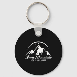 Loon Mountain New Hampshire Ski Resort Skiing Snow Key Ring
